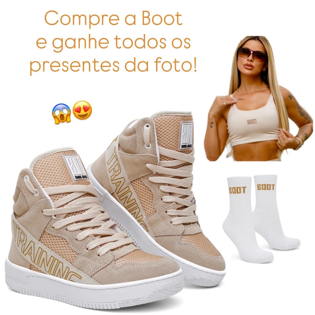 Compre Boot Elastic e Ganhe Top Glow + Toalha Botinha de Treino Kit Fitness