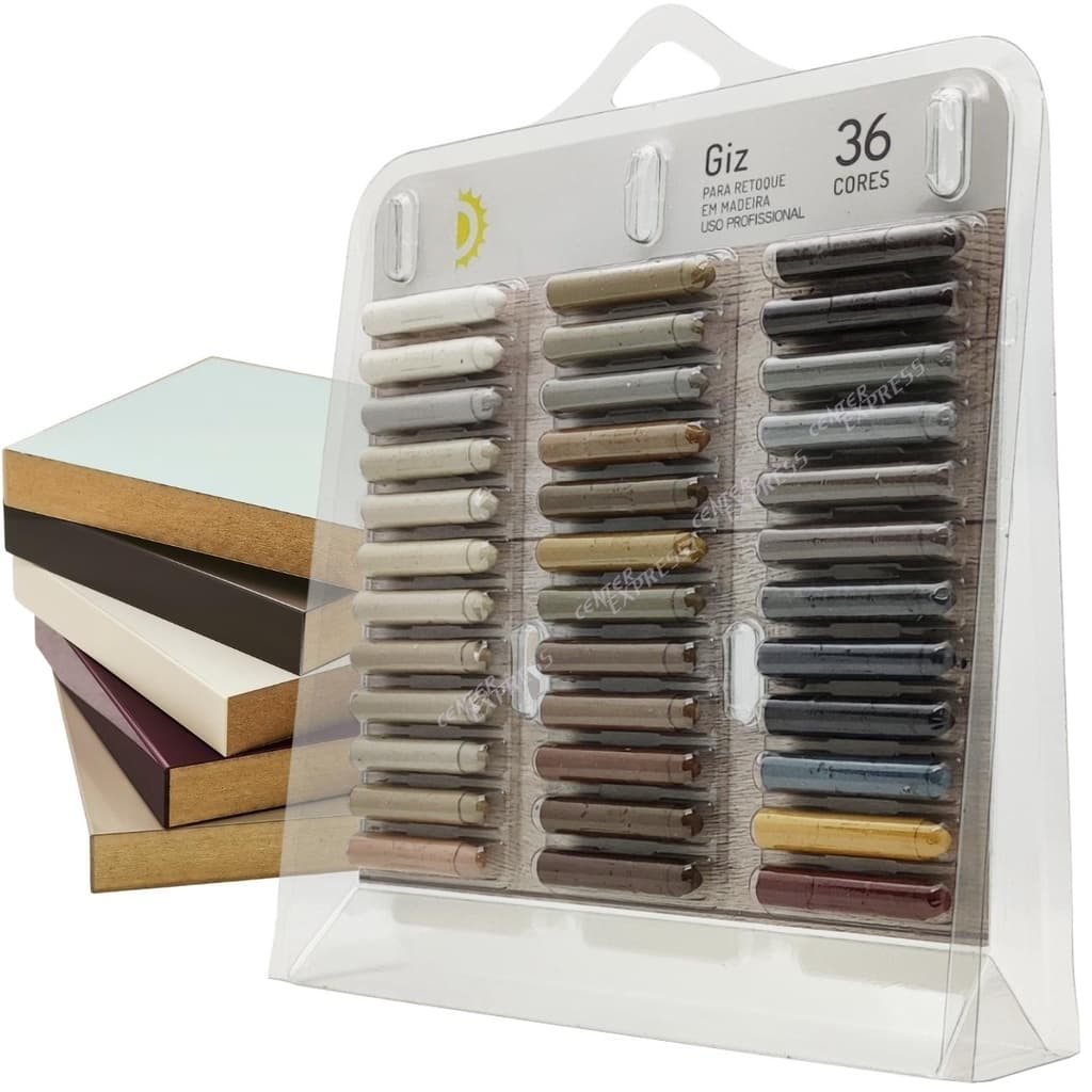 KIT GIZ P/ RETOQUE 36 CORES