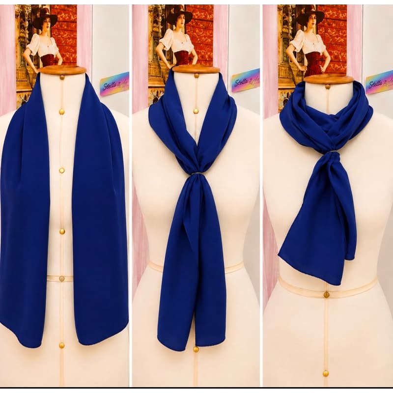Echarpe Azul Royal/ noite - Padrão uniforme /igrejas/empresas/eventos