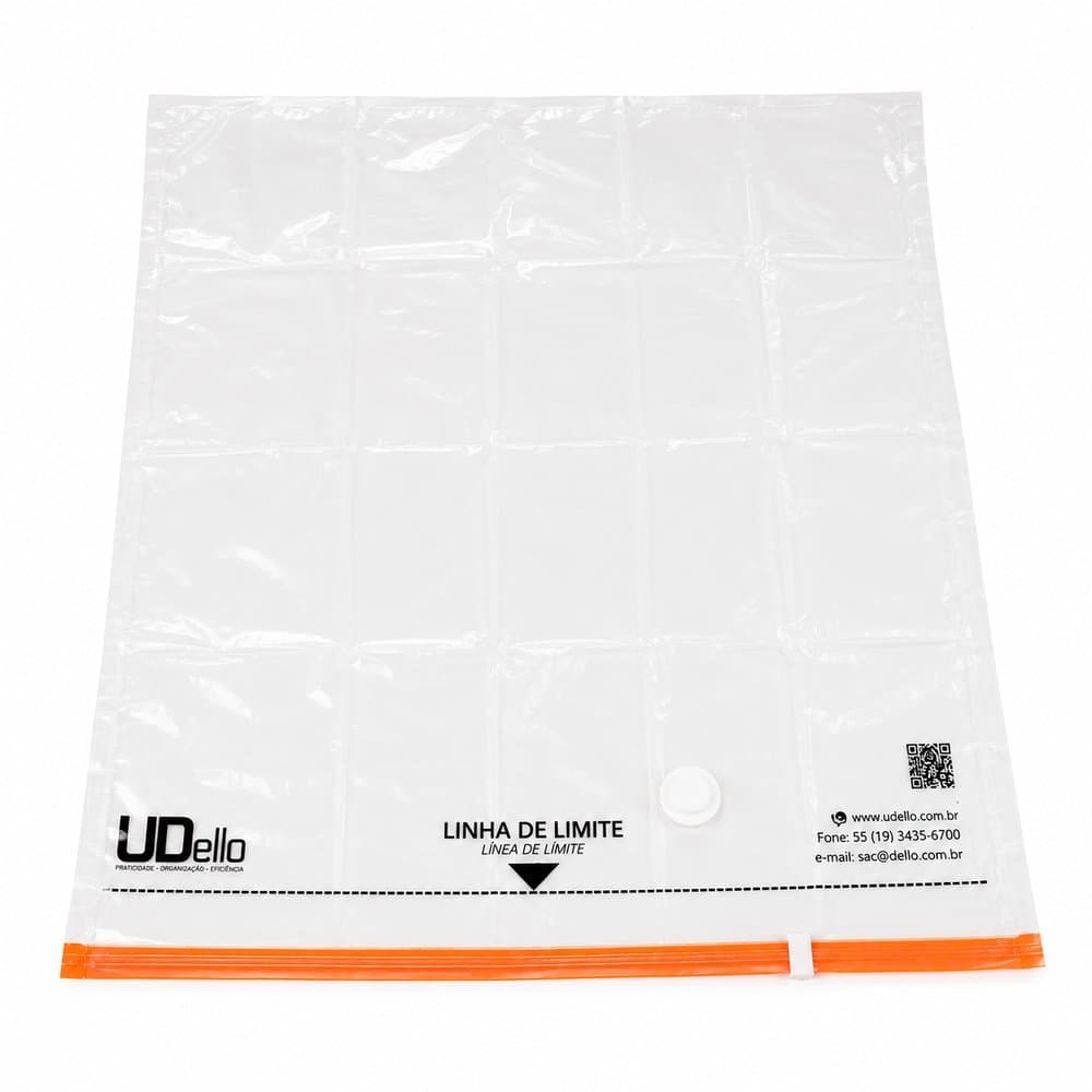 Saco A Vácuo Organizador 55x90cm G Com Válvula Para Roupas Edredons Cobertores Economia De Espaço Armazenamento Prático