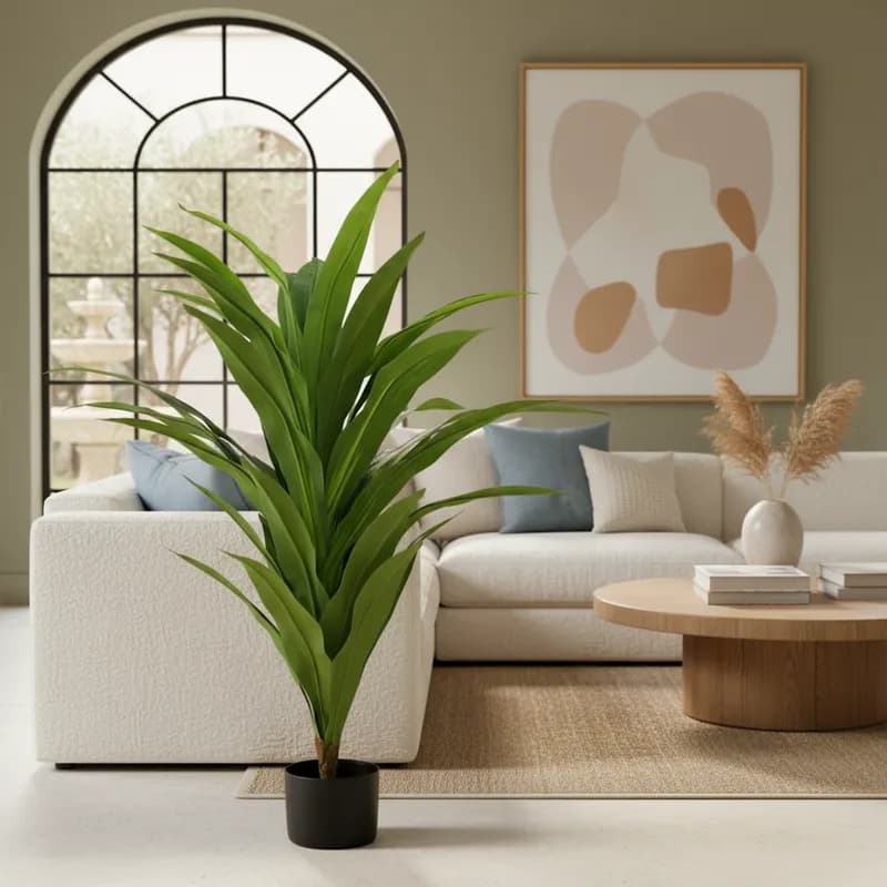 Planta Artificial Dracena Planta Premium Decorativa 140cm, Plantas Artificiais Realista para Decoração de Casa