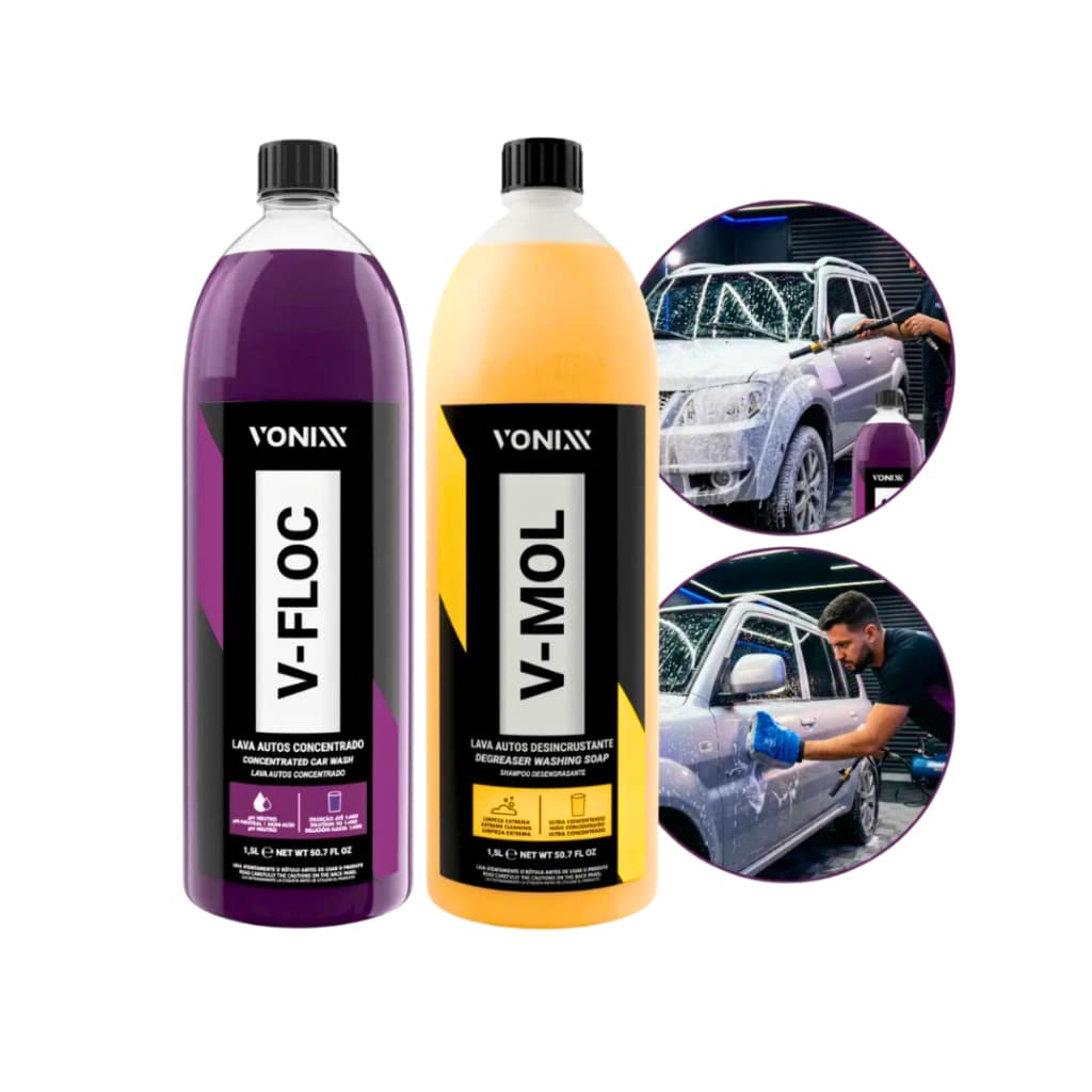 Shampoo Automotivo Sujeira Pesada V-Floc + V-Mol 1,5L Vonixx
