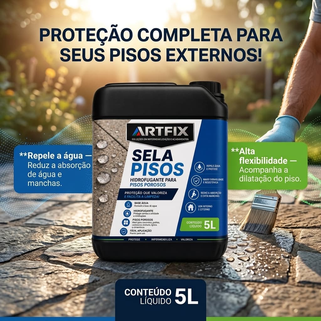 QUEIMA DE ESTOQUE - Selador Hidrofugante 5L - Impermeabilizante Incolor para Paredes Internas e Externas