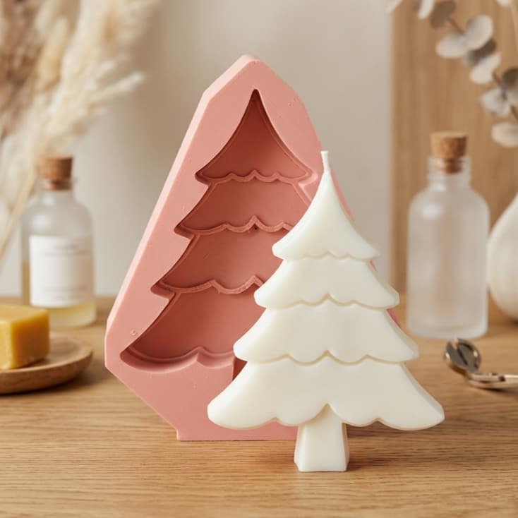 Forma de Silicone Árvore Natal
