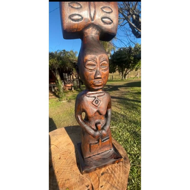 Escultura de Xangô em Madeira Maciça, Criamos todos os tipos de escultura de entidades e só decorativas.