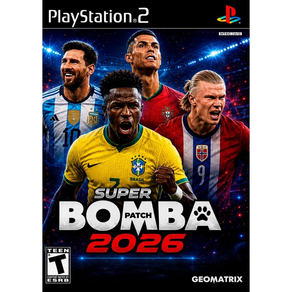 ⚽🏆 Bomba Patch Copa 2026 Atualizado para PS2 Desbloqueado  - Jogo Para Playstation 2 Desbloqueado