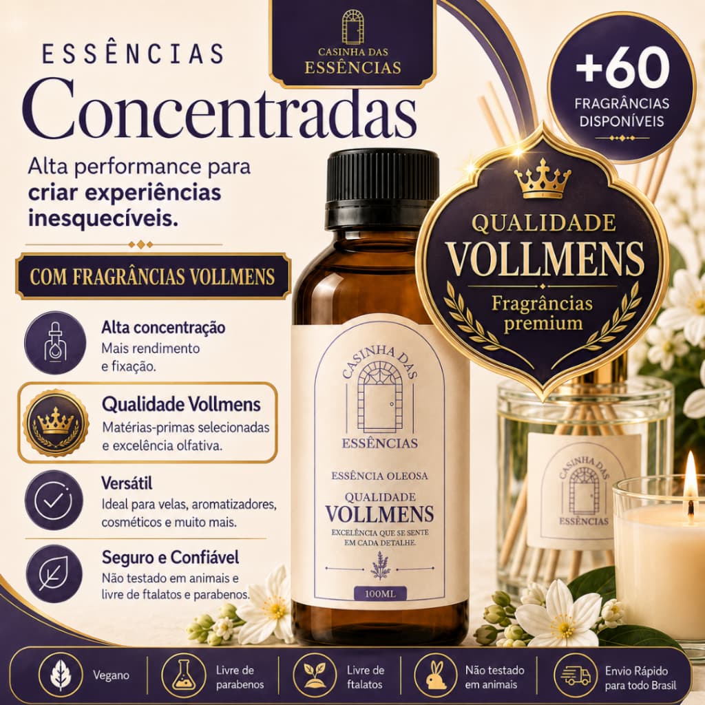 Essências Óleo para Velas Aromáticas - 100 ml