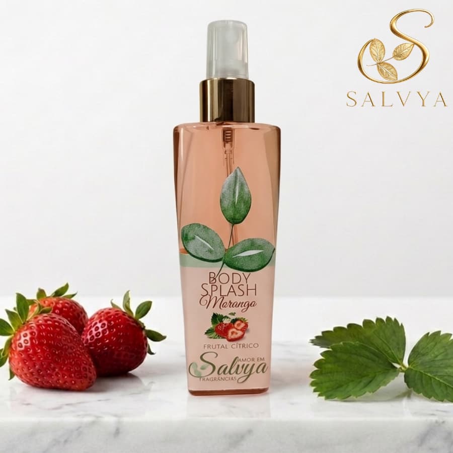 Body Splash Morango Silvestre Fixação Excelente - SALVIA