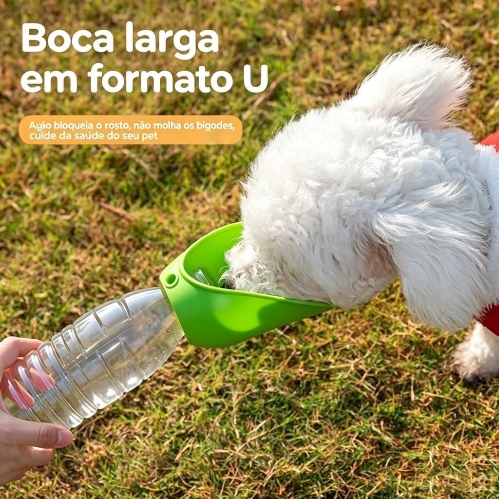 Garrafinha Bebedouro Portátil para Cães Passeio Pet Multifuncional Para gatos e cães