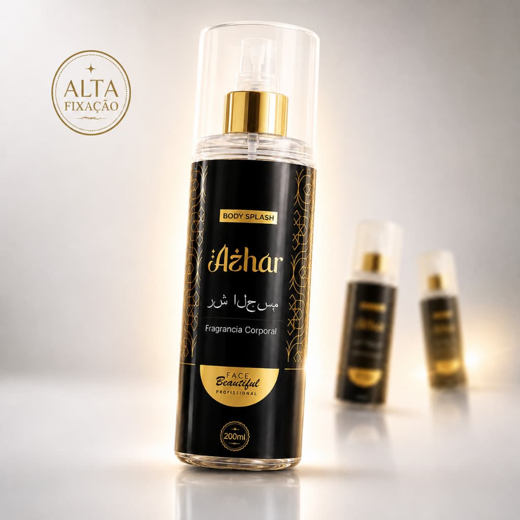 Body Splash Perfume Masculino Alta Fixação Corporal Azhar