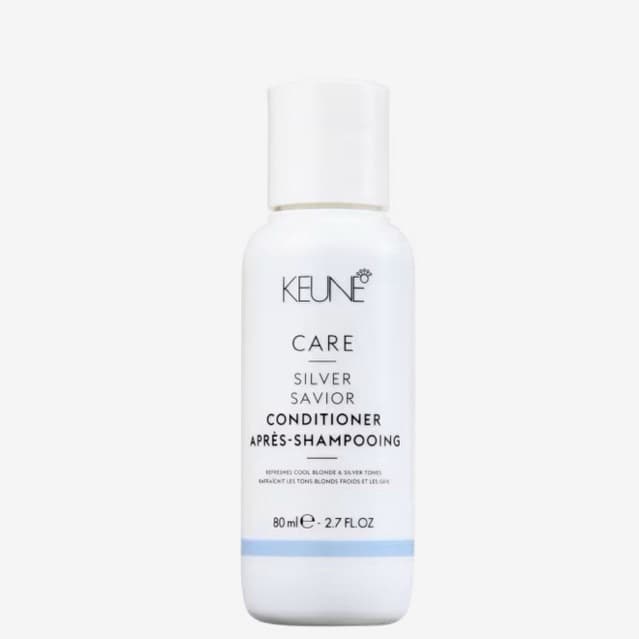 Keune Care Silver Savior - Condicionador Desamarelador 80ml MINI FRASCO TAMANHO VIAGEM