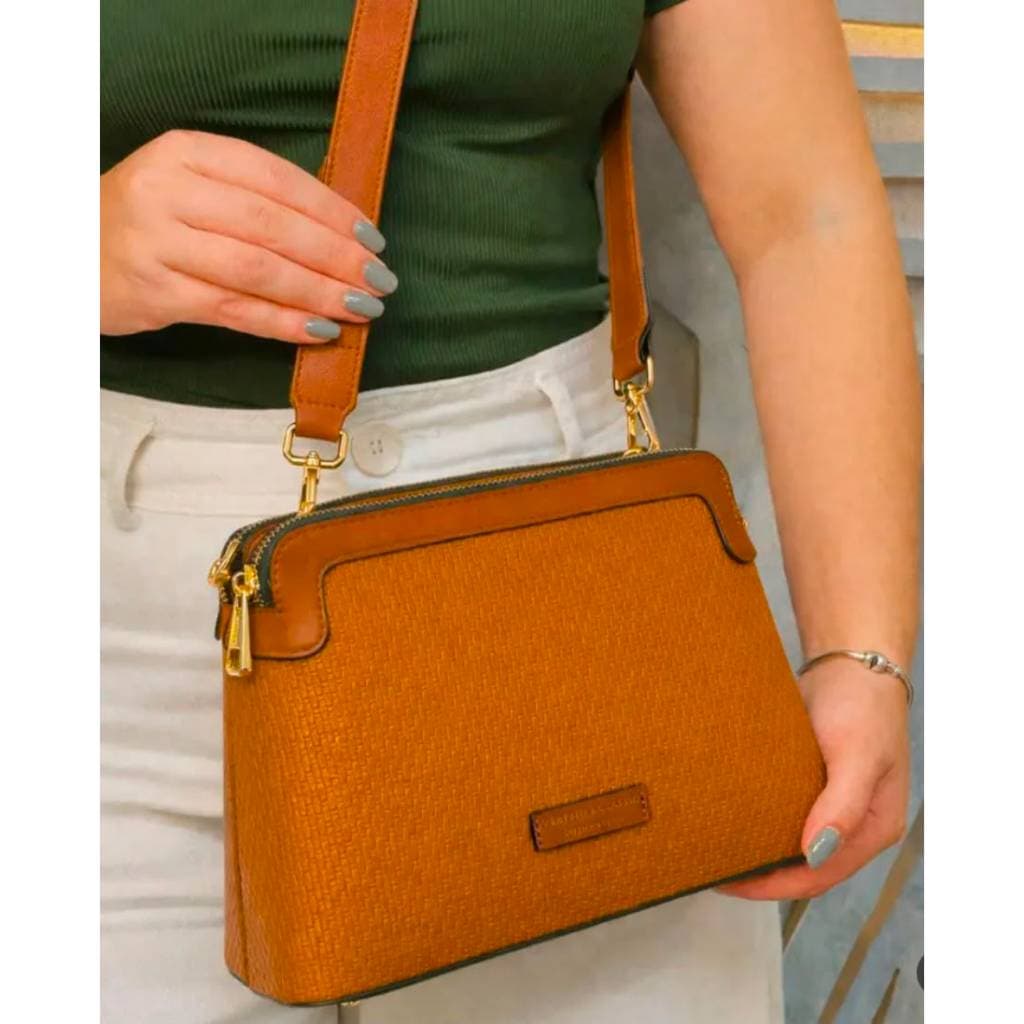 Bolsa Feminina Veryrio Transversal Média Linda Moderna Alça Regulável Reforçada