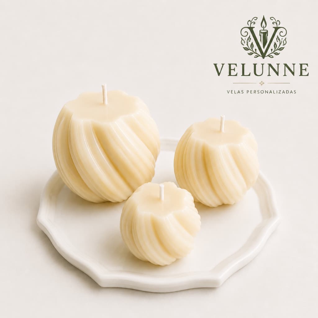 kit  3 Velas Aromaticas Decorativas Artesanais