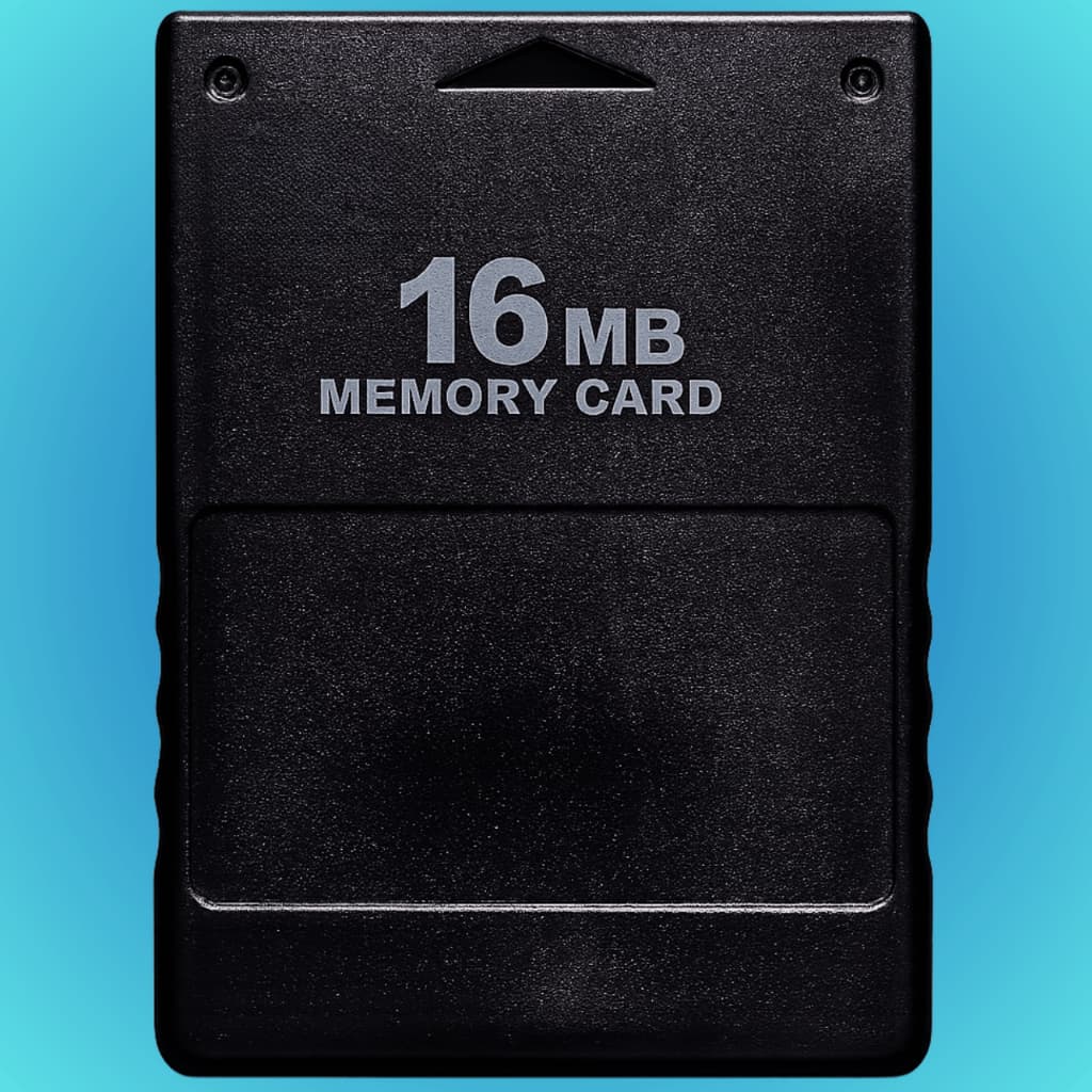 Memory Card PS2 16MB cartão de memória para Play 2 Fat e Slim lacrado cartela amarela