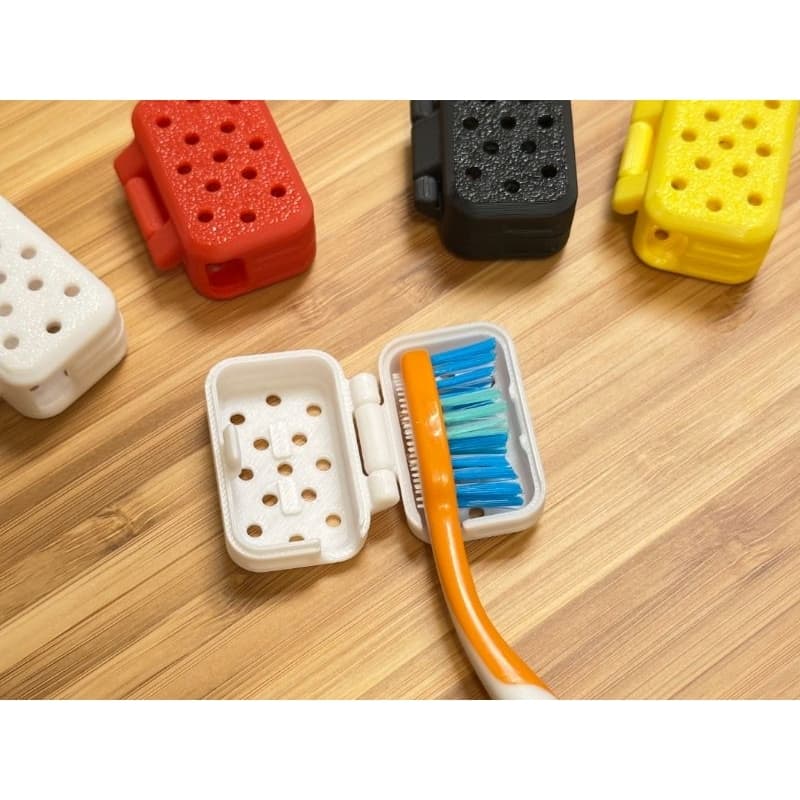 Porta Escova de Dente Ventilado — Cores Variadas 3D