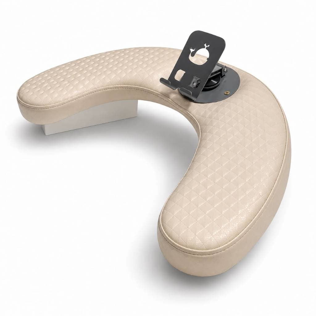 Apoio de Mão com Suporte de Celular Giratório – Modelo S30 | Conforto para Manicures