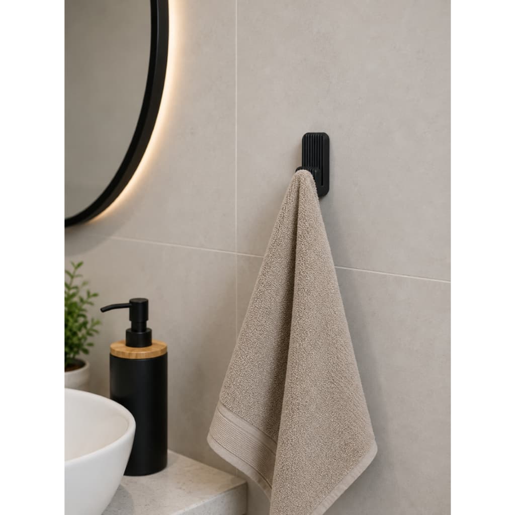 Kit Gancho de Parede Adesivo para Banheiro Toalha Roupão Organizador Cozinha Cabide  Dupla Face 3M