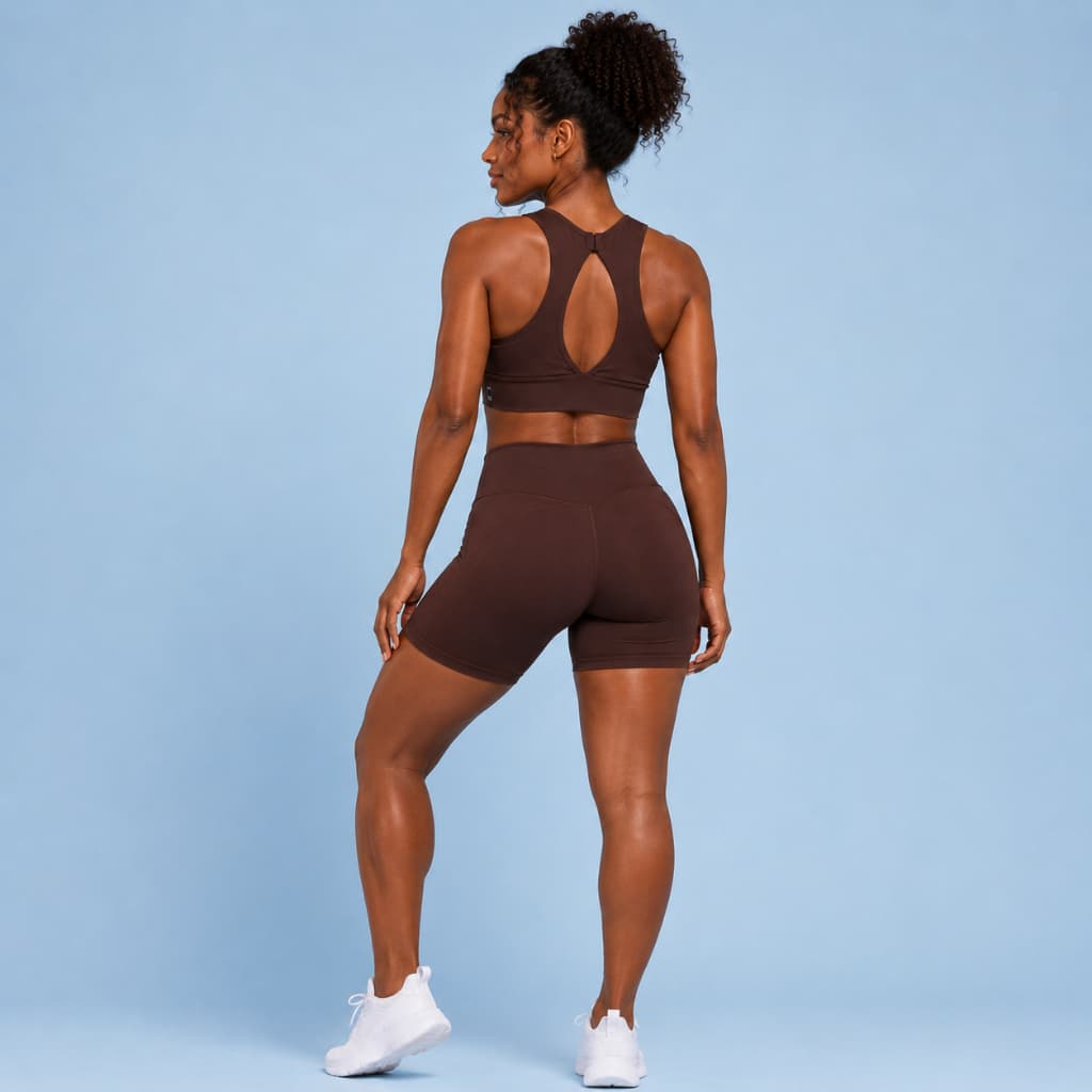 Conjunto de Short Suplex + Top Com Bojo Para Academia Corrida