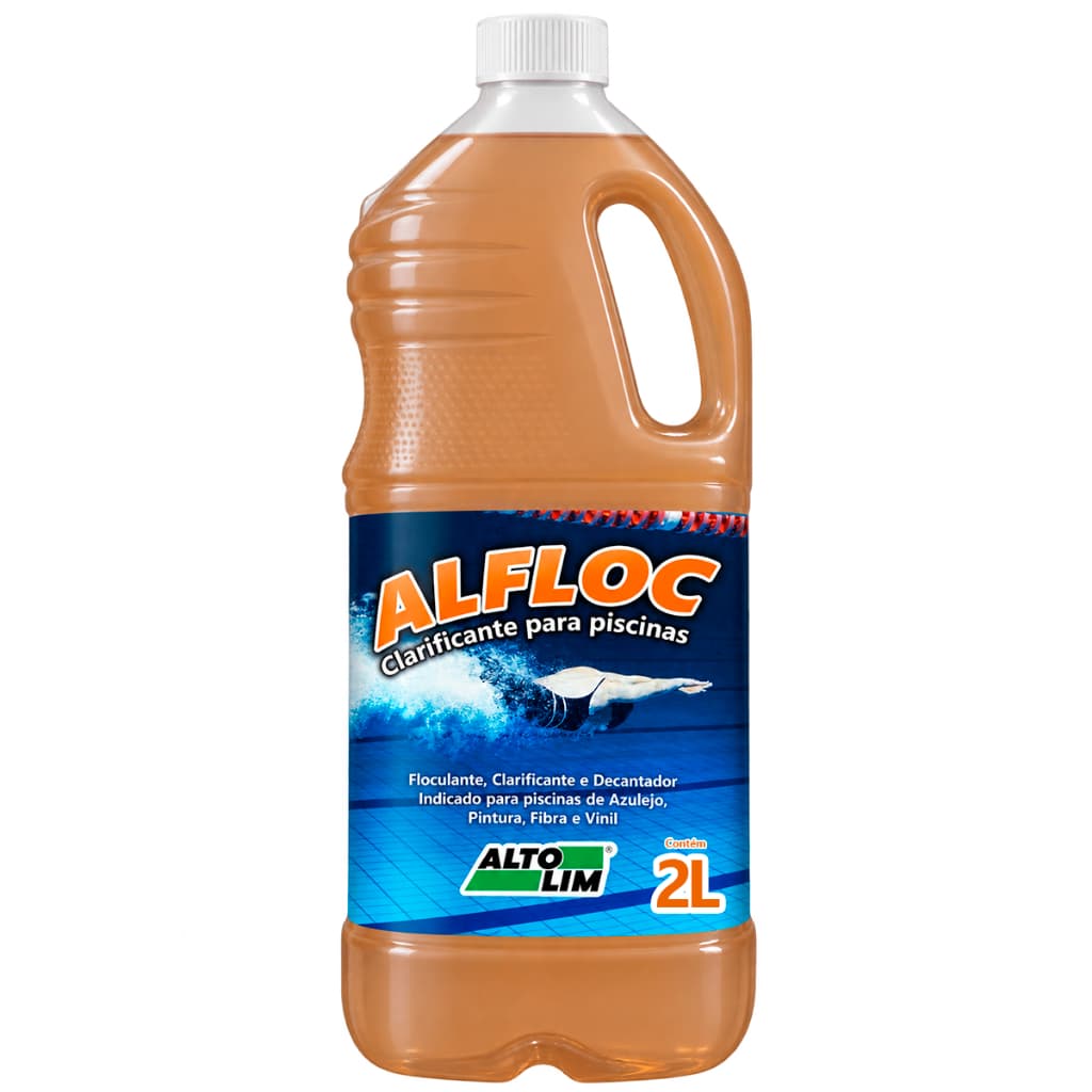 Clarificante Piscina 3 em 1 2L Decantador Floculante Água Turva Limpa Clareia  Sujeira Água Auxiliar Filtração