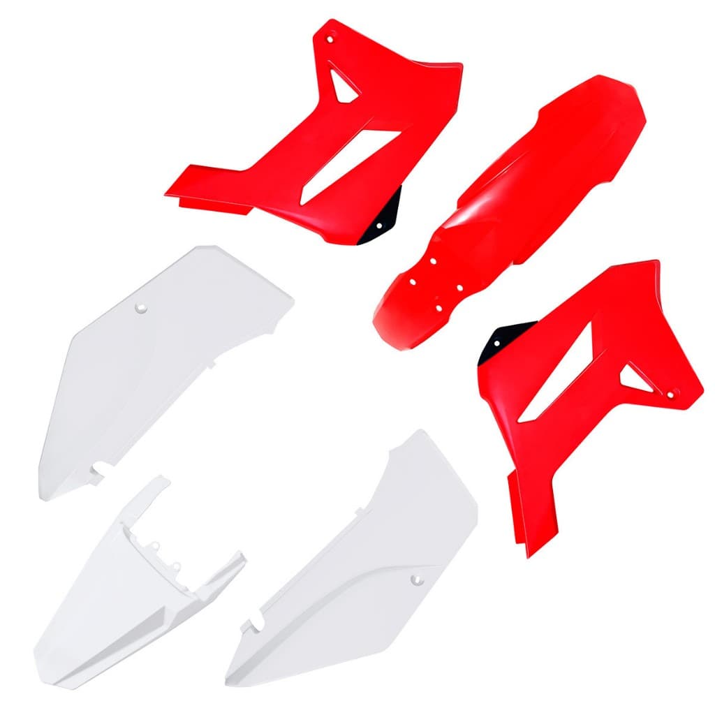 Kit completo carenagem R1de Tornado Xr 250 vermelho/branco B.biker