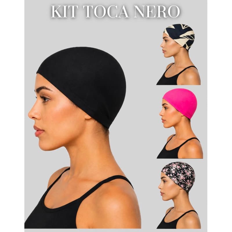 kit Toucas Nero Com Barra Dupla Anti-frizz  Alisa Confortável