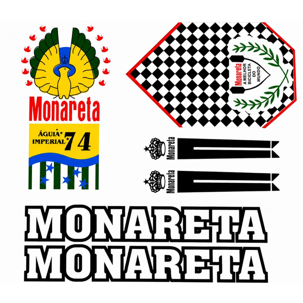 Adesivo Bicicleta Monark Monareta 1974 Águia Imperial