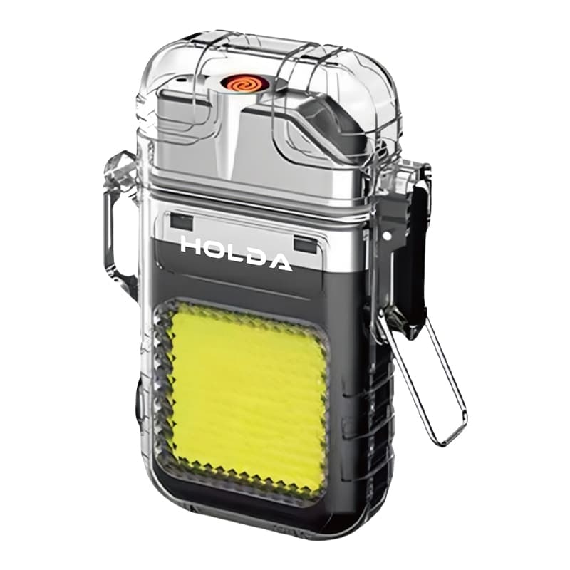 Isqueiro Recarregável USB Lanterna Para Camping Pesca
