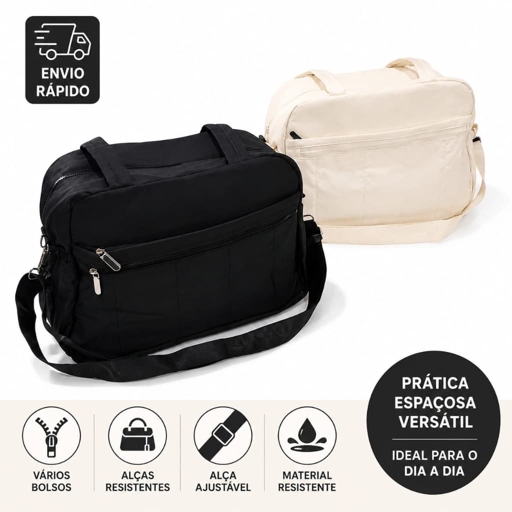 Bolsa Academia Viagem Mala De Mão Com Alça Transversal Espaçosa e Prática Multifuncional