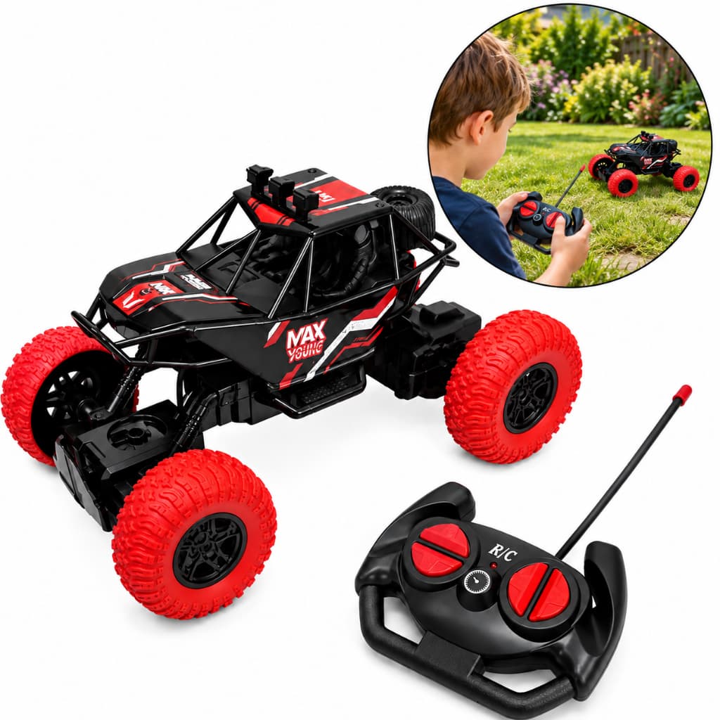 Carrinho Controle Remoto 4x4 Jeep Off Road Max Climbing Infantil Brinquedo Carrinho de Controle Menino