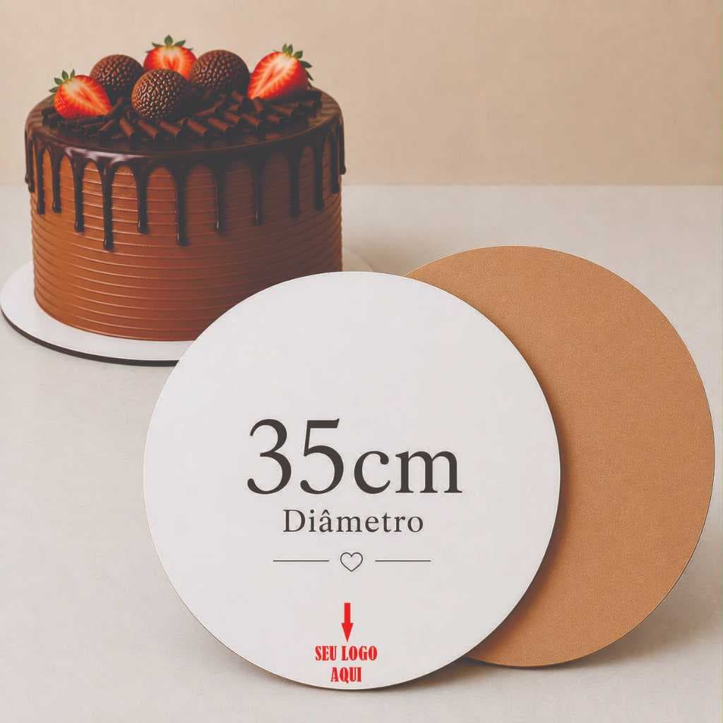 Kits Cake Board 35cm COM LOGO Tabuleiro Bolo Em Mdf 3mm 10/20/30 unidades Personalizado