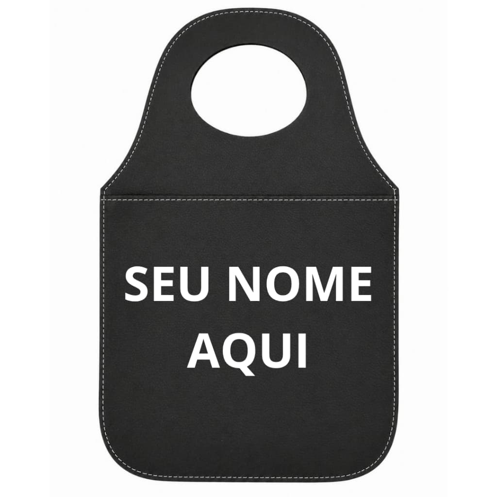 Lixeira personalizada seu nome aqui organizador automotivo sacolinha Premium lixo para carro tamanho universal
