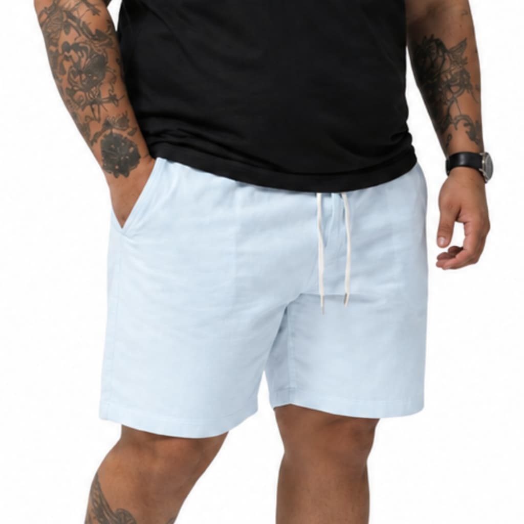 Bermuda Masculina Plus Size G1 ao G5 Cós Elástico 4 Bolsos