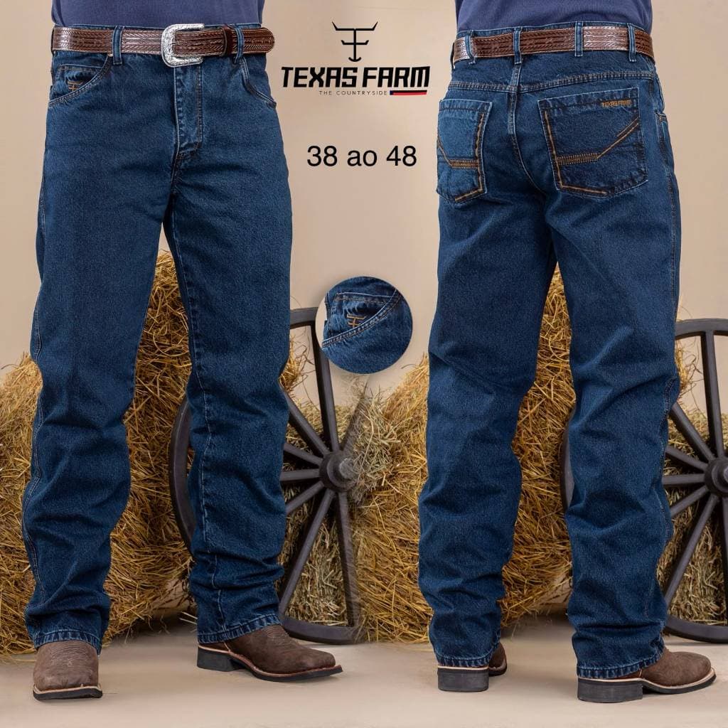Calça Country Masculina Jeans Premium Confortável Estilo Rodeio