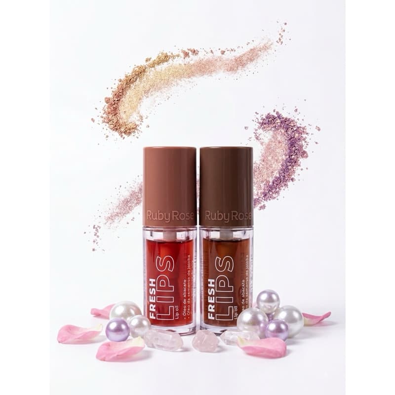 Ruby Rose Fresh Lips Lip Oil Óleo Labial Hidratante Efeito Gloss