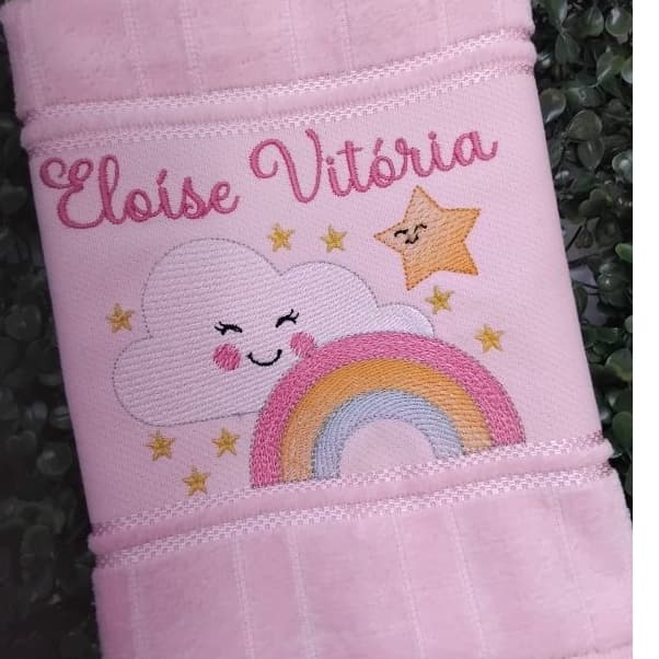 Toalha de boca, toalhinha de boca  infantil personalizada. Toalha de mão para bordar com nome.