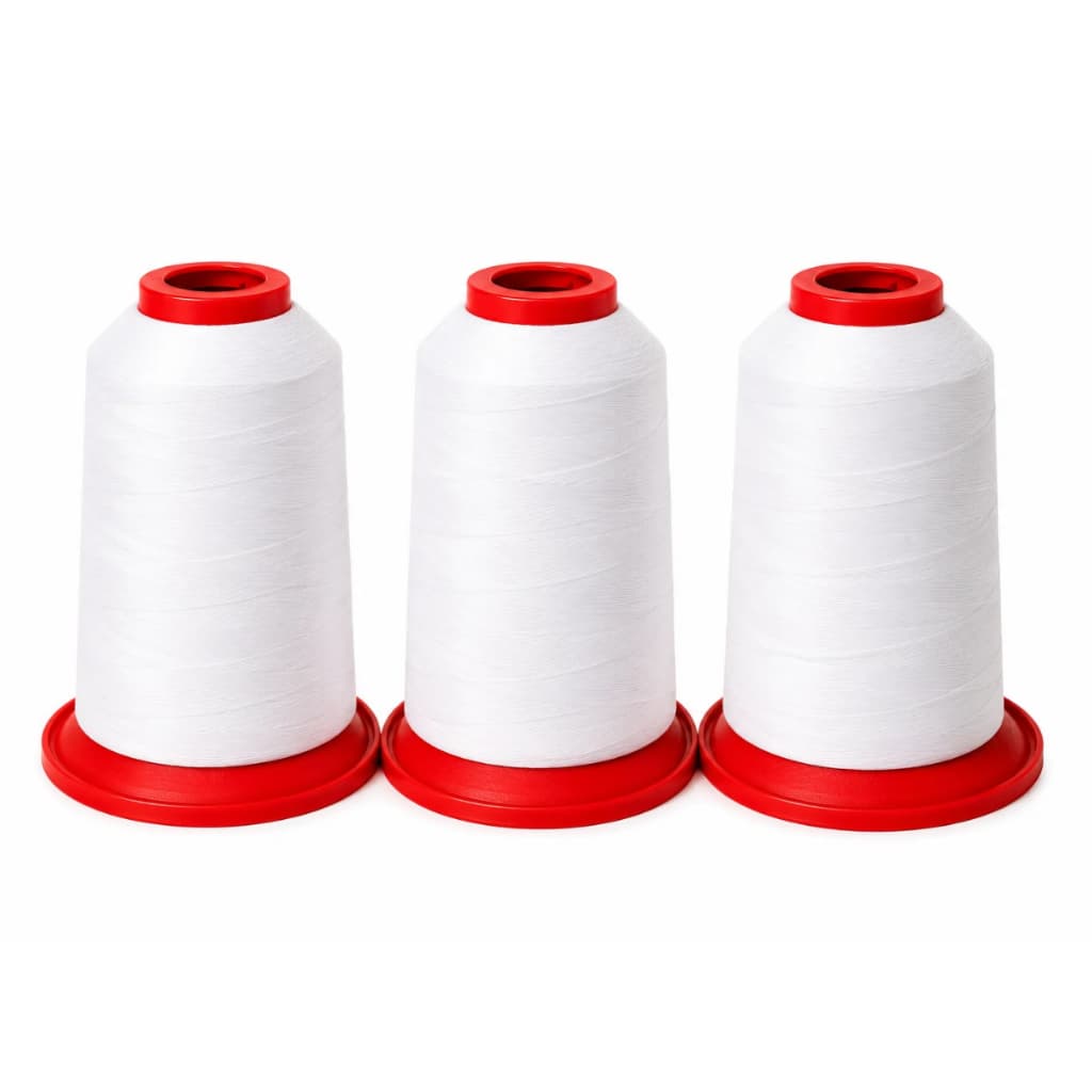 Kit 3 Linhas de 120 Trilobal Resistente - 4.000m para Costura e Bordado