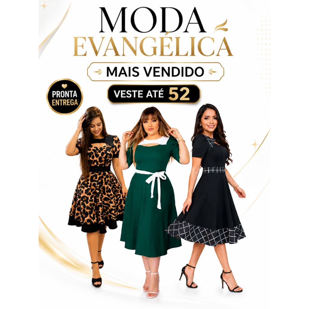 Vestido Moda Evangélica Tubinho Plus Size Na Promoção Botões Vestidos Evangélicos Social (princesa xadrez, onça, verde)