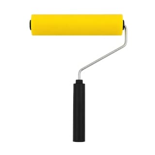 Rolo de Espuma Popular com Cabo Compel | Ideal para Pintura com Tintas Esmalte, Verniz e Látex