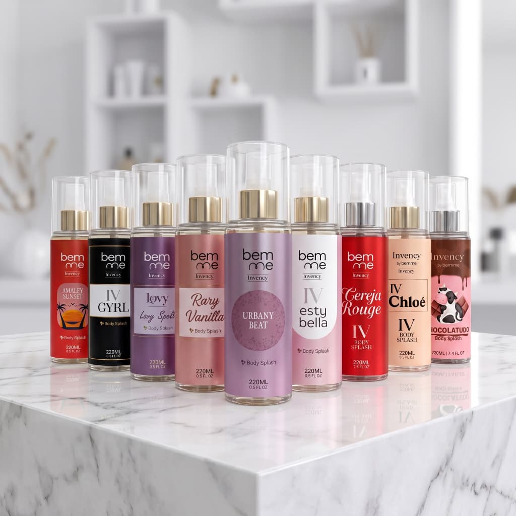 Body Splash BemMe Invency 220ml Fragrâncias