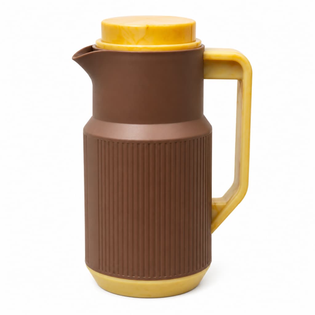 Garrafa Térmica 1L Bali Cappuccino Com Alça Para Café Chá Água Em Casa Tem