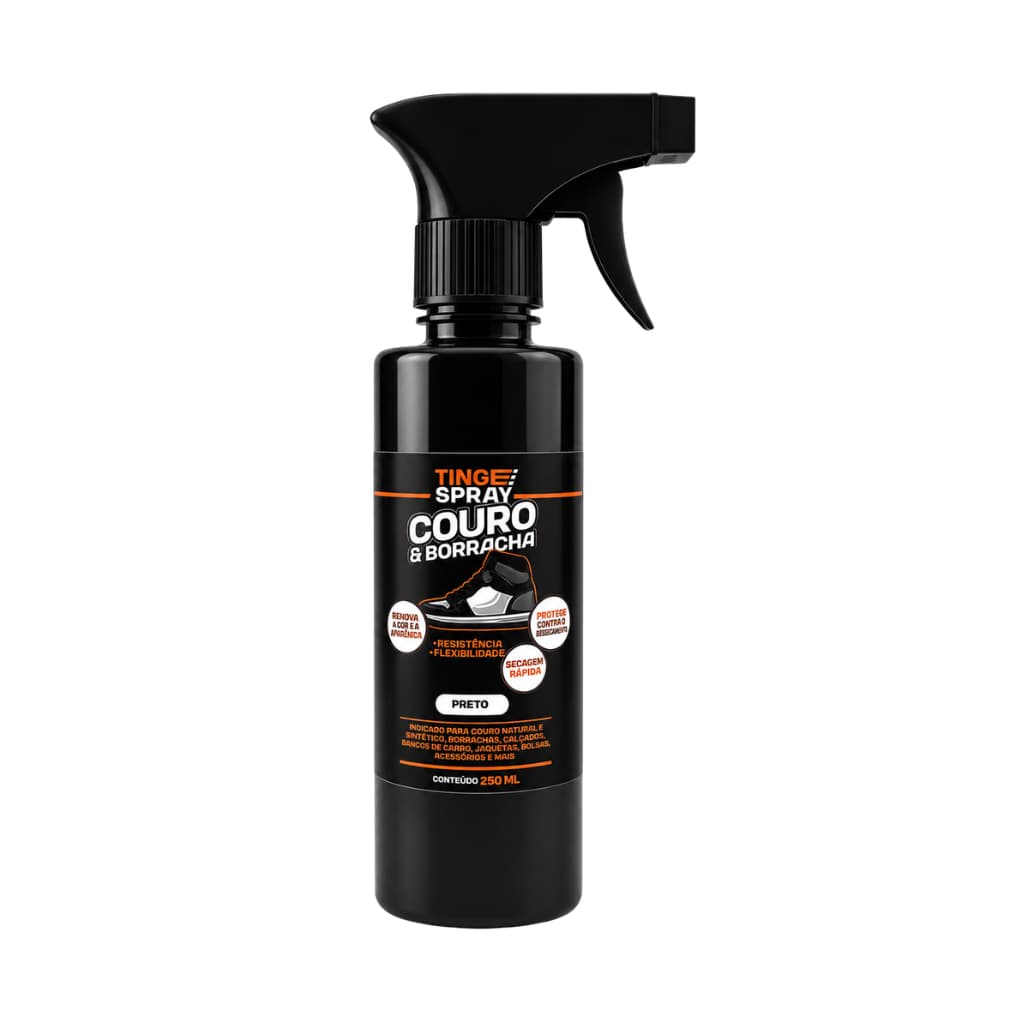Tinta para Couro e Borracha Acessórios - Tingespray Borrifador 250Ml