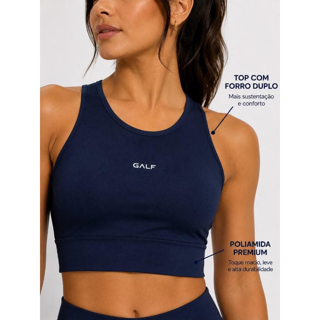 Top Fitness Poliamida Premium  Alta Qualidade, Academia, Treino, Compressão, Conforto, Fitness Feminino