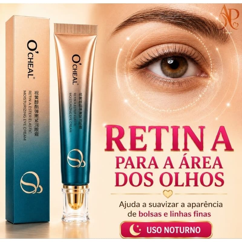 Creme Redutor de Olheiras Clareador Diminui Inchaço e Bolsas Linhas de Expressão e Rugas Dia e Noite O’CHEAL Original