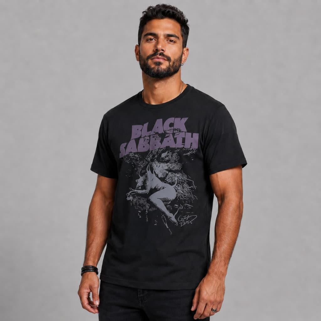 Camiseta Unissex Black Sabbath Heavy Metal, Unisex 100% Algodao, Envio Rapido..
