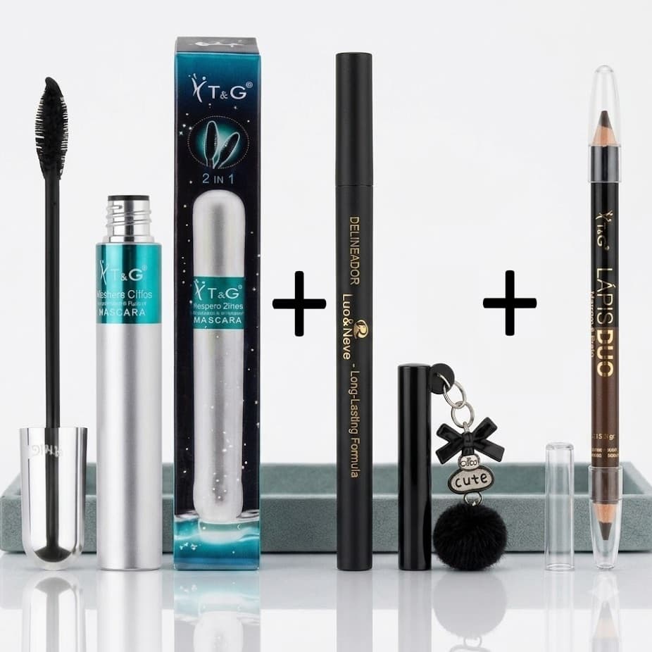 Máscara De Cílios T&G Tango 2 Em 1 Rímel Original + Deliniador + Lapis para olhos Com Nota Fiscal Pronta Entrega