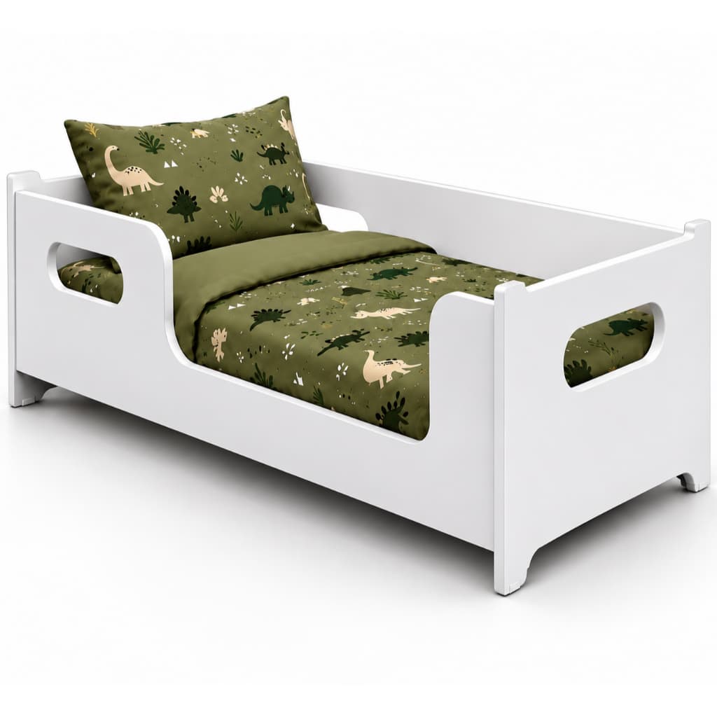 Cama Infantil Encanto Sem Colchão MDF com Grades laterais Quarto Meninos e Meninas Segurança e Conforto Premium