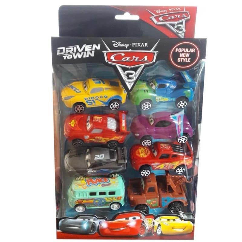Kit 8 Carrinhos de Brinquedo Miniatura Colecionáveis Tema Corrida Infantil