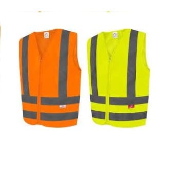 Colete Refletivo SteelFlex com Alta Visibilidade em Amarelo ou Laranja