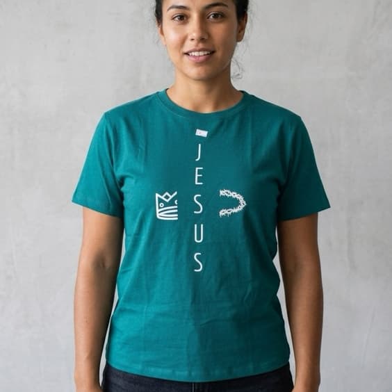 Camisa Camiseta T- Shirt Cristã 100% Algodão Masculino Feminino JESUS