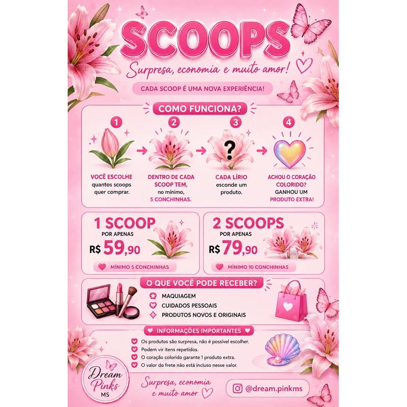 SCOOPS DE MAQUIAGEM